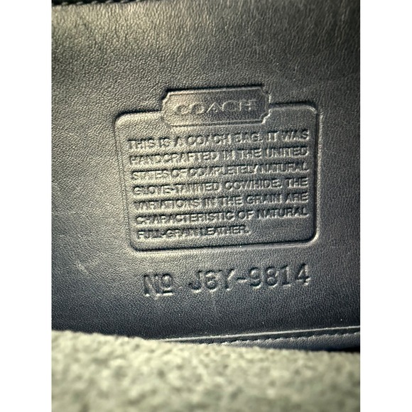 Vintage Coach Navy Blue Legacy Leather Crossbody Bag Timeless Classic Minimalist - Picture 8 of 16